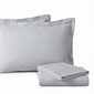 Jogo Duplo Percal 200fios 100% Algodao Casal 4pcs Cinza