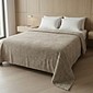 Manta Flannel Jacquard Queen 220x240 Sand Manta Flannel Jacquard Queen 220x240 Sand