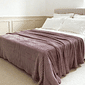 Manta Flannel Jacquard Casal Liso 180x240 Lavanda