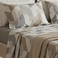 Jogo de Cama 4 Peças Percal 200fios 100% Algodão Queen Estampado Norin Jogo de Cama 4 Peças Percal 200fios 100% Algodão Queen Estampado Norin