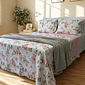 Kit Colcha Boutis Queen Primavera