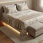 Jogo de Cama 3 Peças Percal 200fios 100% Algodão Queen Estampado Auren Jogo de Cama 3 Peças Percal 200fios 100% Algodão Queen Estampado Auren