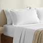 Jogo Duplo Percal 200fios 100% Algodao Casal 4pcs Branco