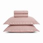 Jogo de Cama Maquinetado 4 Peças Queen Rosa Névoa — Haus Essentials Jogo de Cama Maquinetado 4 Peças Queen Rosa Névoa — Haus Essentials