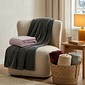 Manta Flannel Jacquard Queen 220x240 Steel Manta Flannel Jacquard Queen 220x240 Steel