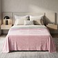 Manta Plush Queen Liso 220x240 Rosa
