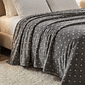 Manta Flannel Petit Poa Queen 220x240 Cinza Manta Flannel Petit Poa Queen 220x240 Cinza