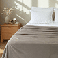 Manta Plush King Liso 240x260 Bege