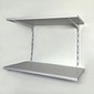 Mini Estante de Trilhos com Prateleiras MDF