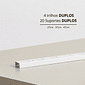 Kit 4 Trilhos Duplos 200cm com 20 Suportes Duplos e Parafusos e Buchas para Prateleira Kit 4 Trilhos Duplos 200cm com 20 Suportes Duplos e Parafusos e Buchas para Prateleira