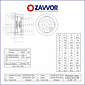 VALVULA RETENCAO WAFER TIPO DISCO TOTAL INOX 304 PN 40