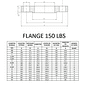 FLANGE ACO CARBONO SOBREPOSTO (RF) ANSI 150 LBS