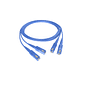 CORDAO OPTICO DUPLEX SINGLE MODE G652-D (20,00 SC UPC/SC UPC 2MM AZUL)