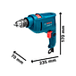 FURADEIRA IMPACTO BOSCH GSB 450 RE 450W + 3 BROCAS
