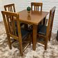 Conjunto Mesa Fixa Premium 80x80 com 4 Cadeiras Colonial