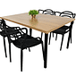Conjunto Mesa Industrial e 4 cadeiras Designer