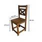 Cadeira X Madeira Maciça Rústica