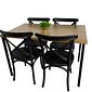 Conjunto Mesa Industrial e 4 cadeiras X