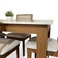 Conjunto Mesa 140x90cm Com 4 Cadeiras Estofadas Telinha