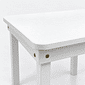 Mesa Infantil de Madeira Branco Mesa Infantil de Madeira Branco