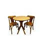 Conjunto Mesa Redonda X 80x80 Com 2 Cadeiras Italia Mel Conjunto Mesa Redonda X 80x80 Com 2 Cadeiras Italia Mel