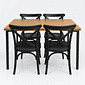 Conjunto Mesa Industrial e 4 cadeiras X Conjunto Mesa Industrial e 4 cadeiras X