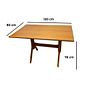 Mesa X de Madeira Maciça 120x80 Mel