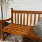 Banco de Jardim Namoradeira de Madeira 3 lugares Com Verniz Banco de Jardim Namoradeira de Madeira 3 lugares Com Verniz