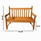 Banco de Jardim Namoradeira de Madeira 2 Lugares Com Verniz Banco de Jardim Namoradeira de Madeira 2 Lugares Com Verniz