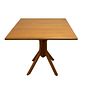 Mesa X 80x80 Com 4 Cadeiras X Madeira Maciça Mel Mesa X 80x80 Com 4 Cadeiras X Madeira Maciça Mel