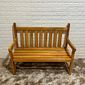 Banco de Jardim Namoradeira de Madeira 2 Lugares Com Verniz Banco de Jardim Namoradeira de Madeira 2 Lugares Com Verniz