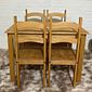 Conjunto Mesa Com 4 Cadeiras Madeira Maciça Conjunto Mesa Com 4 Cadeiras Madeira Maciça