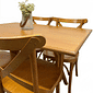 Mesa X 120x80 Com 4 Cadeiras X Madeira Maciça Mel