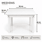 Mesa Infantil de Madeira Branco Mesa Infantil de Madeira Branco