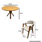 Conjunto Mesa X Redonda 120cm Com 4 Cadeiras de Madeira Maciça Encosto Anatômico Conjunto Mesa X Redonda 120cm Com 4 Cadeiras de Madeira Maciça Encosto Anatômico