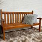 Banco de Jardim Namoradeira de Madeira 3 lugares Com Verniz Banco de Jardim Namoradeira de Madeira 3 lugares Com Verniz