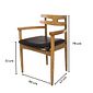 Cadeira HW com Braçode Madeira Maciça Tauari