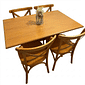Mesa X 120x80 Com 4 Cadeiras X Madeira Maciça Mel