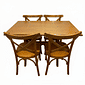 Mesa X 120x80 Com 4 Cadeiras X Madeira Maciça Mel