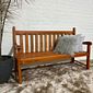 Banco de Jardim Namoradeira de Madeira 3 lugares Com Verniz Banco de Jardim Namoradeira de Madeira 3 lugares Com Verniz