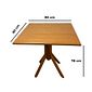 Mesa X de Madeira Maciça 80x80 Mel Mesa X de Madeira Maciça 80x80 Mel