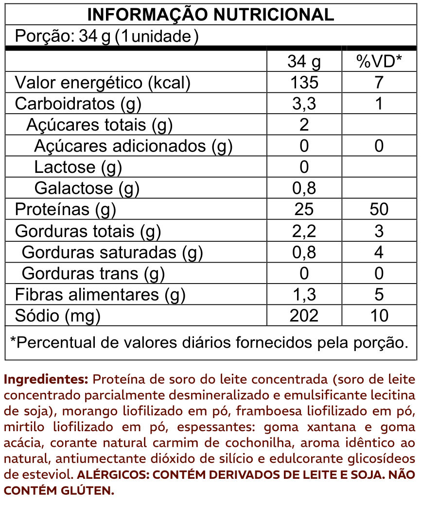 Informações Nutricionais