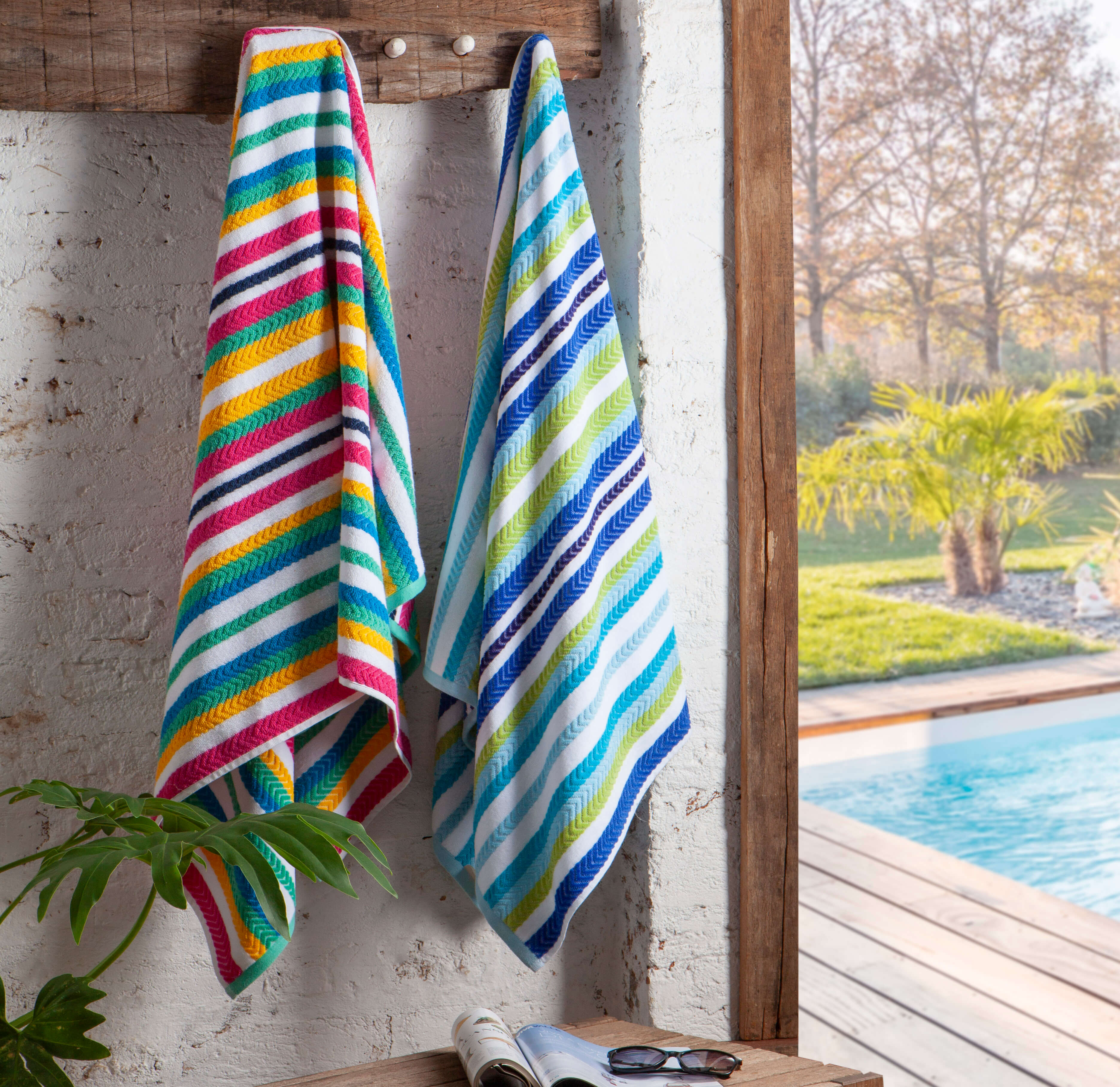 toalhas loren foto mostrando detalhes da felpa