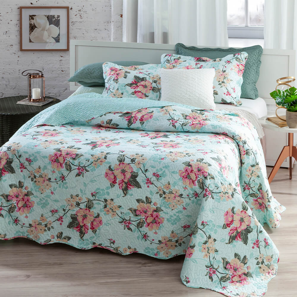 Kit 1 Cobre Leito Colcha 3 Peças Bouti