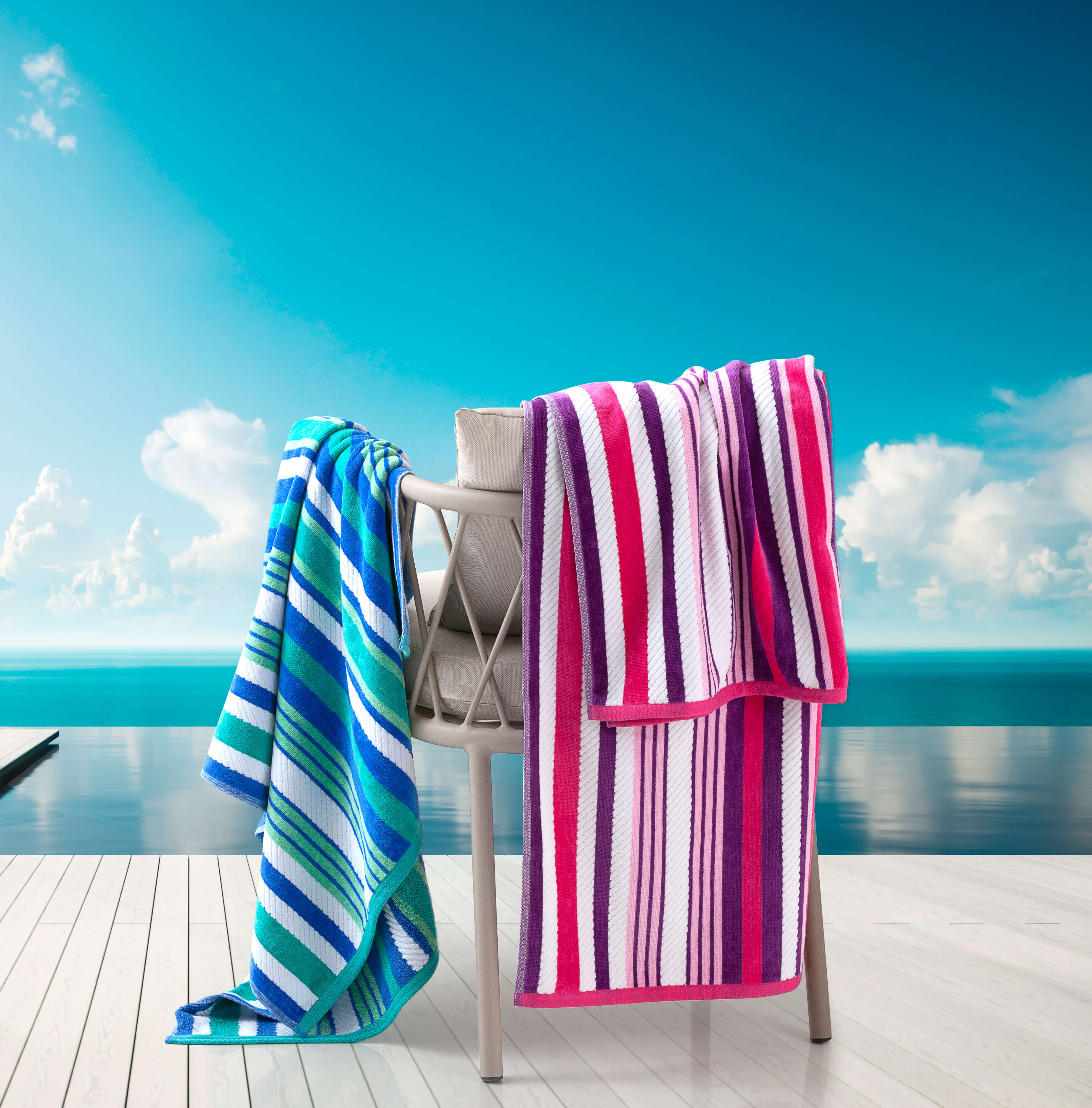 toalhas loren foto mostrando detalhes da felpa