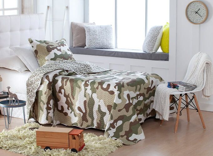 Kit 1 Cobre Leito Colcha  Infantil 2 Peças Bouti Matelassê