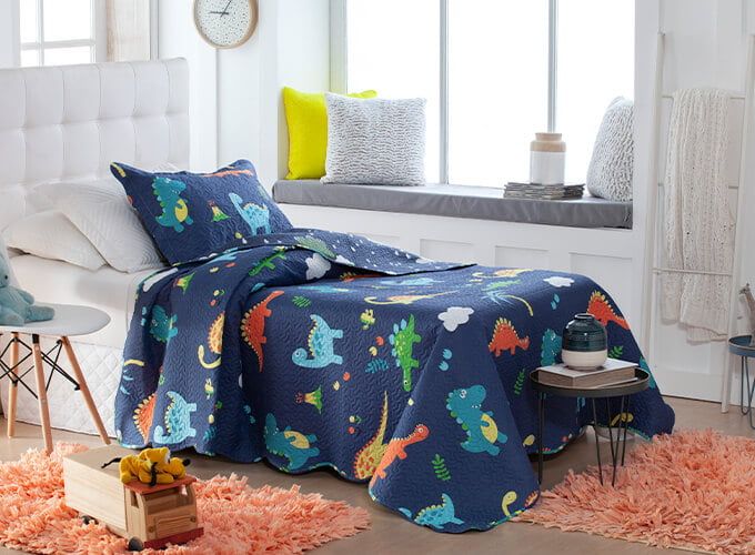 Kit 1 Cobre Leito Colcha Infantil 2 Peças Bouti Matelassê