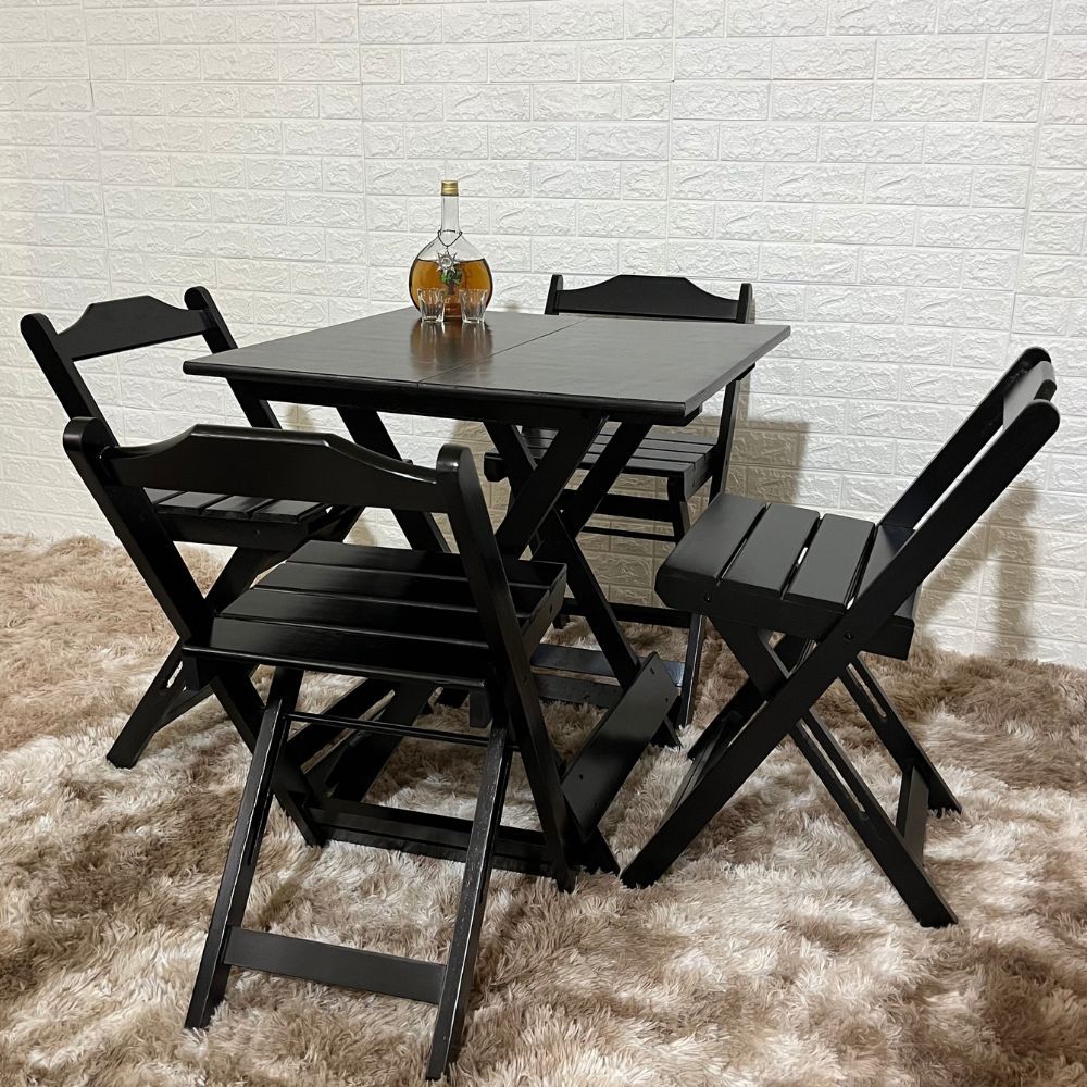 conjunto dobravel 70x70 com 4 cadeiras mel 2