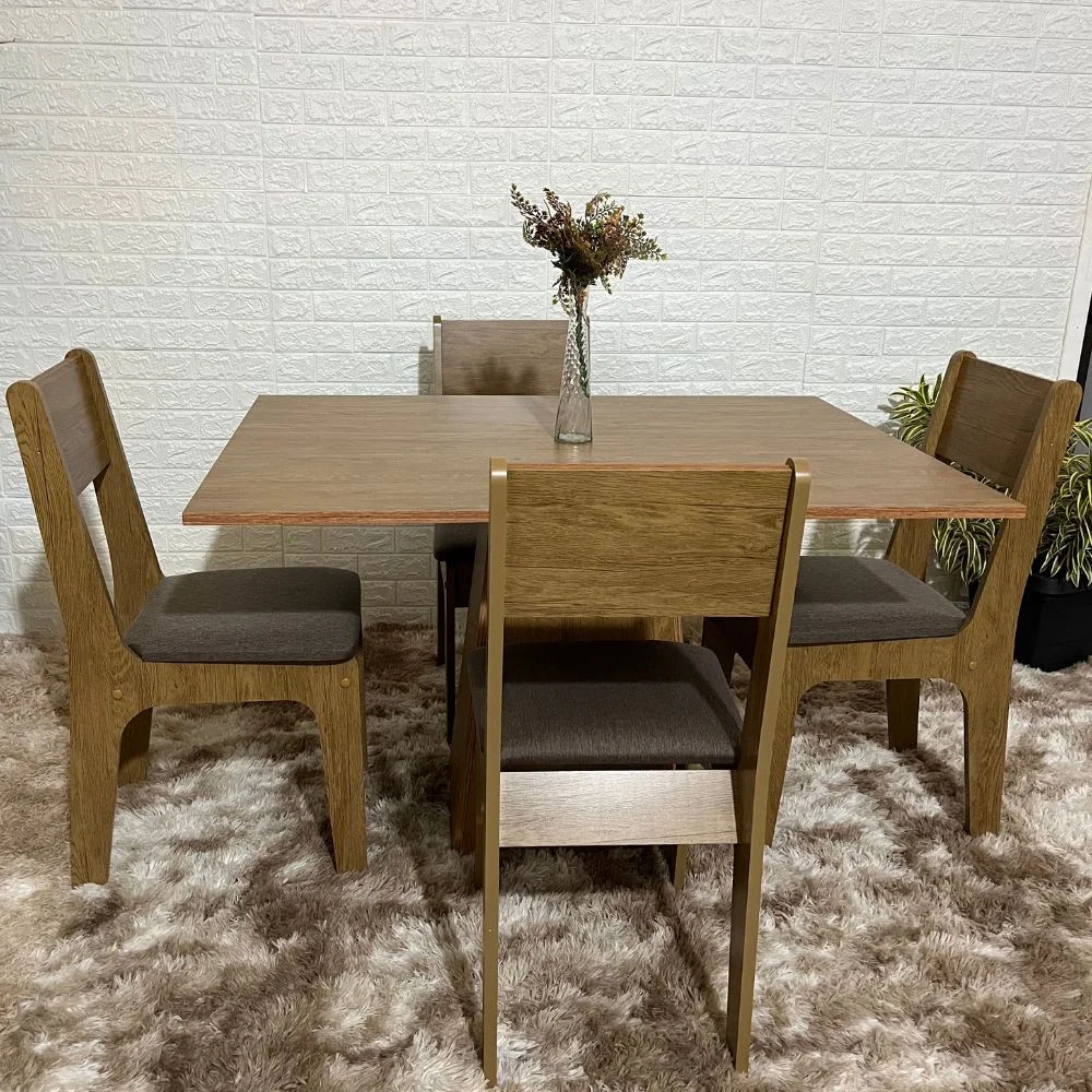 conjunto novo importado 120x90 4 cadeiras 2