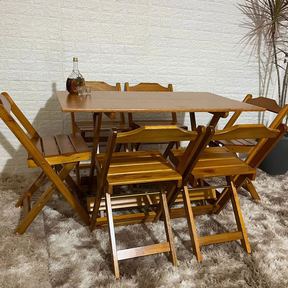 conjunto dobravel 120x70 6 cadeiras mel 2